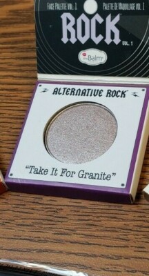 theBalm Alternative Rock Eyeshadow Take It For Granite + Luxie Brush + Cute Bag 