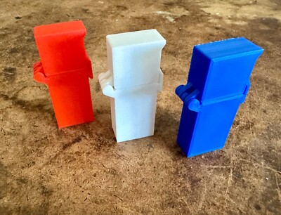 Compact Utility Knife Blade Holder - Flip Open - Durable PLA Plastic - 2 Pack