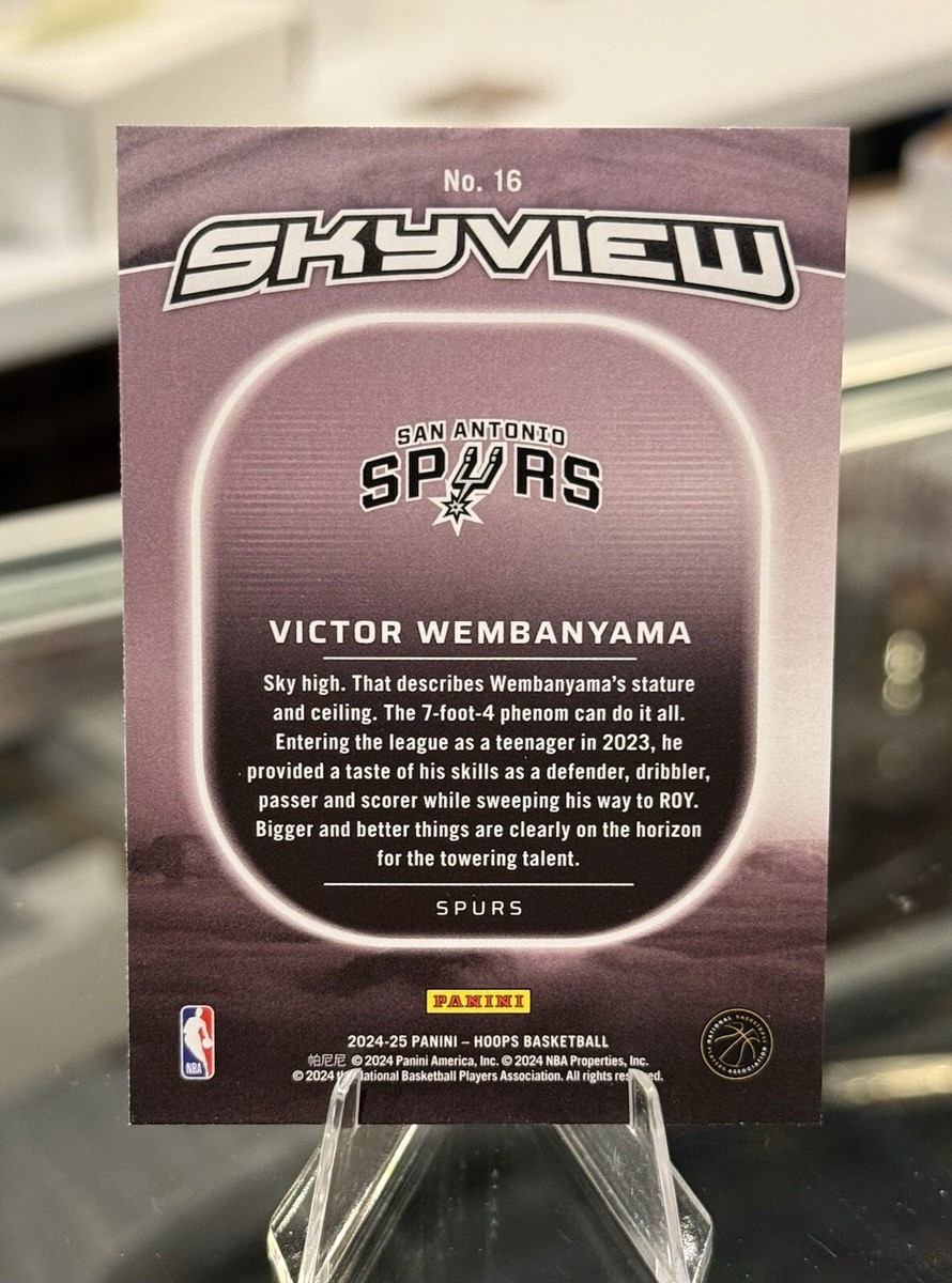2024-25 NBA Hoops VICTOR WEMBANYAMA Skyview Insert #16 San Antonio