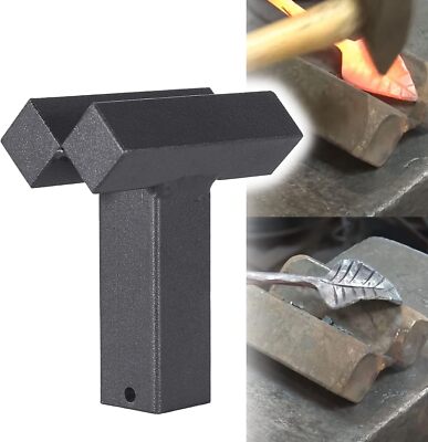 1-Inch Hardy V Swage Forming Stake Fuller For Blacksmithing Metal Decoration