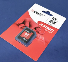 EMTEC 16GB SDHC Class 4 Jumbo Super Memory Card Free Shipping