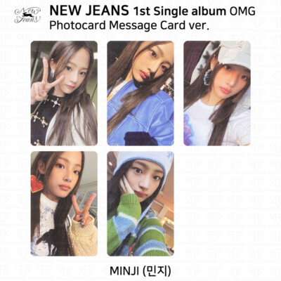 New Jeans 1st Single Album OMG Message Card Version Photocard Each