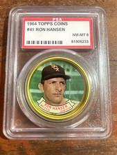 1964 Topps Baseball Coins #41 Ron Hansen PSA 8