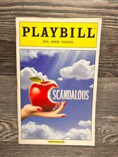 SCANDALOUS, OPENING NIGHT, PLAYBILL, NOVEMBER 2012, NEIL SIMON THEATRE