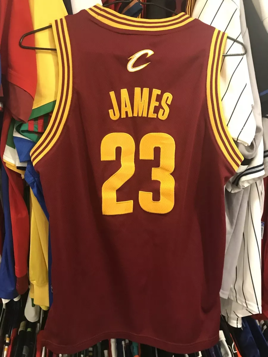 adidas Lebron James Gold Swingman Cavs Jersey Gold S