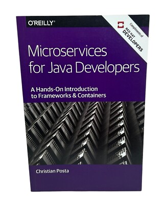 Microservices For Java Developers Paperback Book - O'Reilly - by Christian Posta