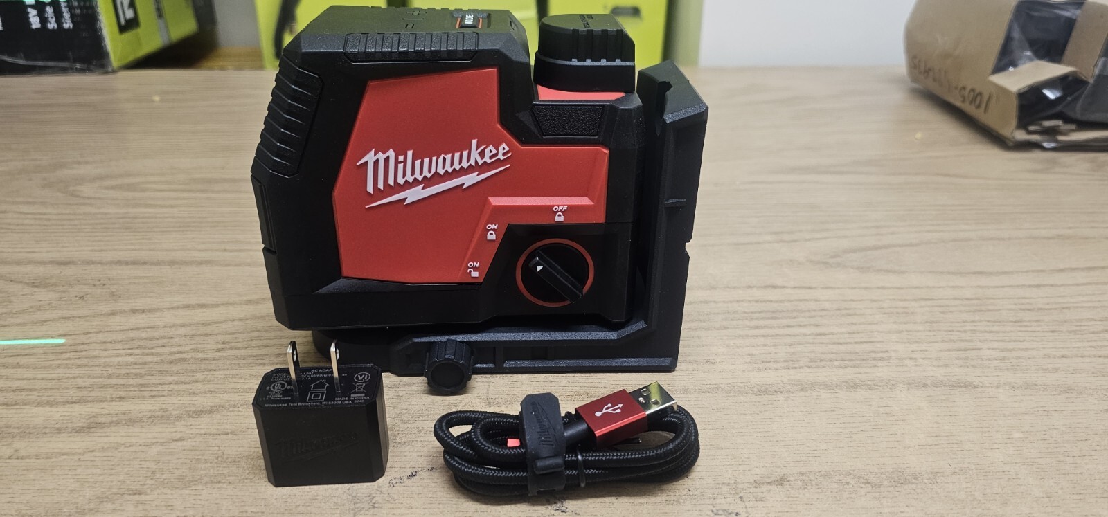 Milwaukee 352120 USB Rechargeable Cross Line Laser Tool Only