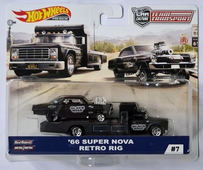Hot Wheels Team Transport '66 Black Hole Super Nova Retro Rig Real Riders