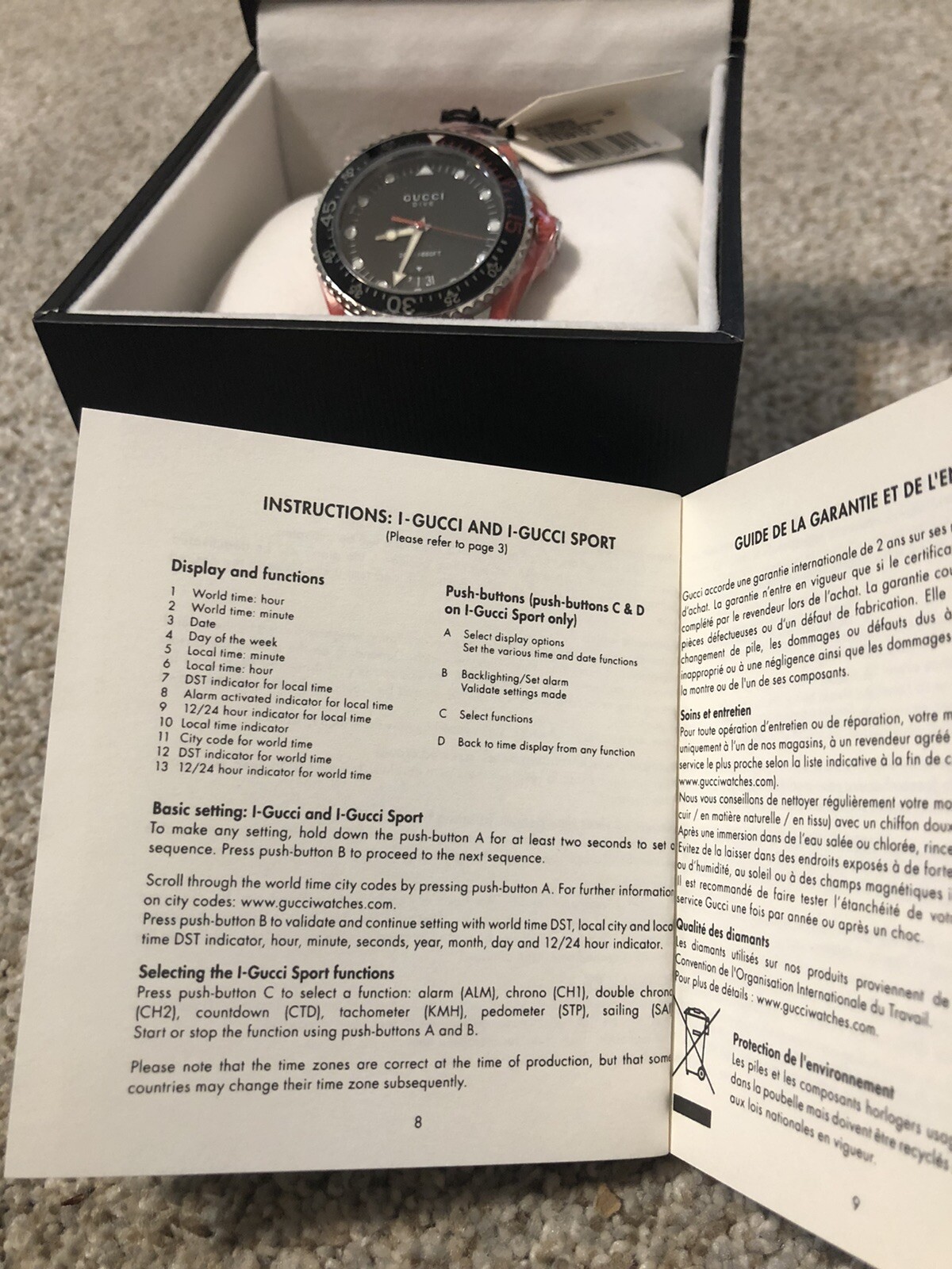 Gucci Dive YA136309 Wristwatch for Men 