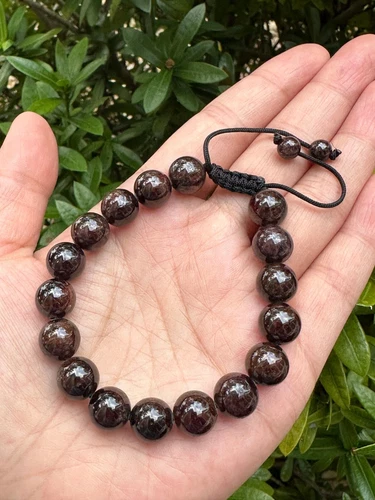 Grade A++ Edelstein Perlen verstellbar Armband 10 mm, echte Kristalle Armbänder - Bild 67 von 124