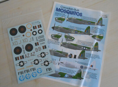 Iliad Design 48023 Canadian-Built Mosquitoes 1:48 Model Airplane Decals