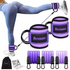 Ankle Resistance Bands for Leg and Glute Workouts Home Fitness and Butt Toning