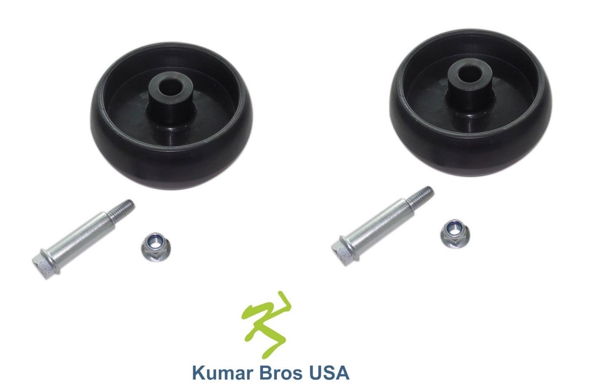 Two (2) Deck Wheels For John Deere Z345M, Z345R, Z355E (Low Serial) – With Bolts & Nuts