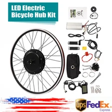 1200W 700cc Bicycle Hub Motor Front Wheel Universal Ebike Conversion Kit  HOT