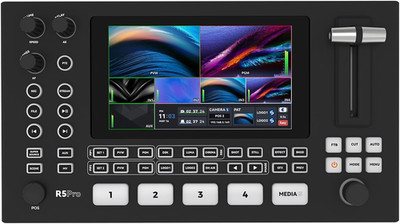 Neolive R5PRO Dual 4K Live Streaming Switcher, 5 Inputs (4K X2, 1080P X2, USB-A)