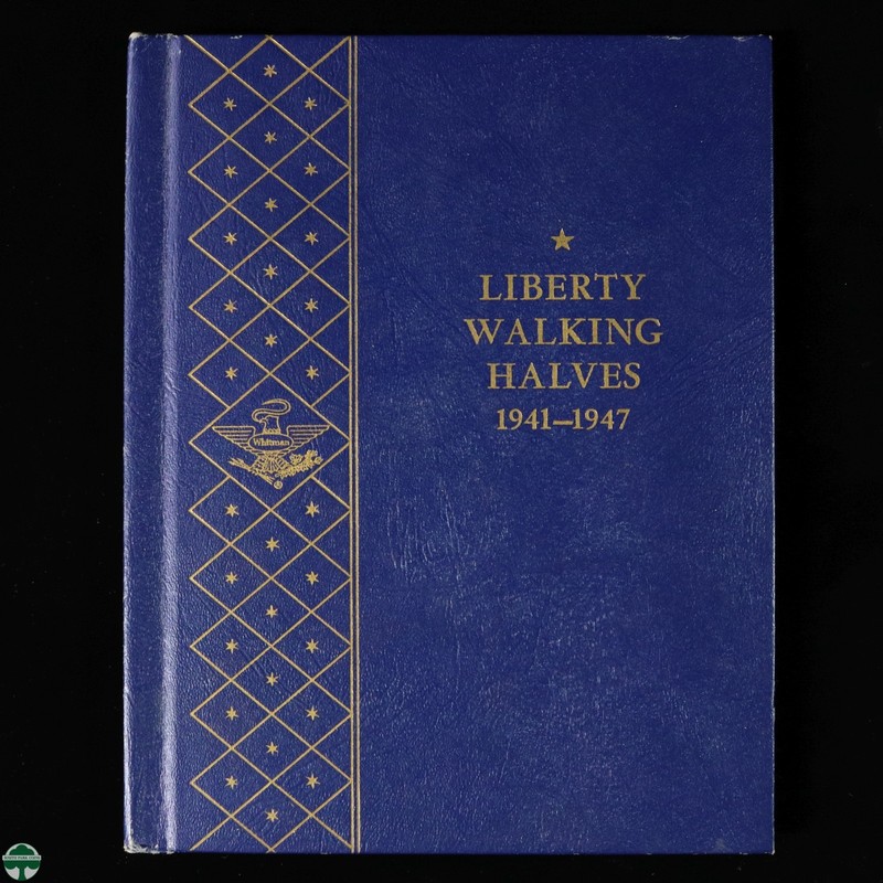 Whitman Album 9424 - Liberty Walking Halves 1941 - 2 pages - (c )1960 USA - USED