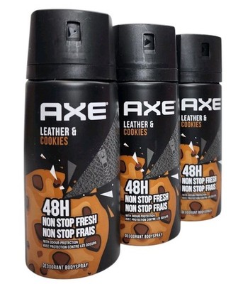 Pack Axe Leather Cookies Deodorant Body Spray for Men, 150ml