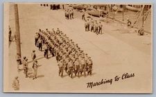 Marching to Class Its Maritime CBS Show WWII Era Military History RPPC N9