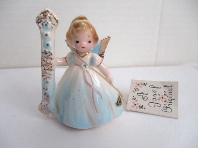 Josef Originals Birthday Angel Figurine-#1 One Year Old w/Tag-Growing Up Girls