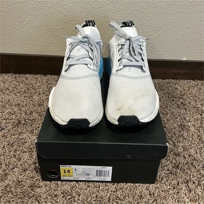 adidas NMD_R1 S31511 Bright Cyan White Blue Black Lace Up Sneaker 2016