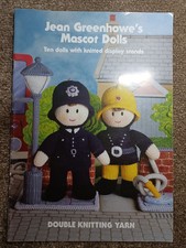Jean Greenhowe's Knitting Pattern Booklet - MASCOT DOLLS (Ten dolls & stands) (8