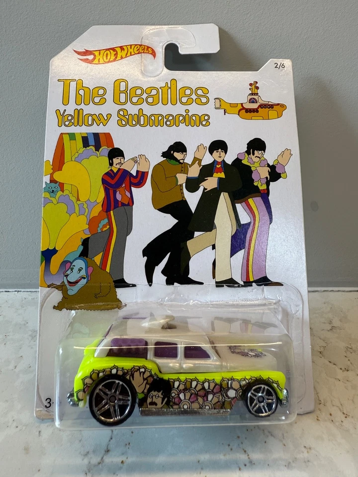 Juego completo de 6 submarinos amarillos Hot Wheels 2015 Beatles Foto 4 de 4