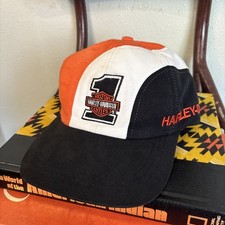 Vintage Harley Davidson Racing Hat SnapBack VR 1000 USA Made Motorcycle 90s