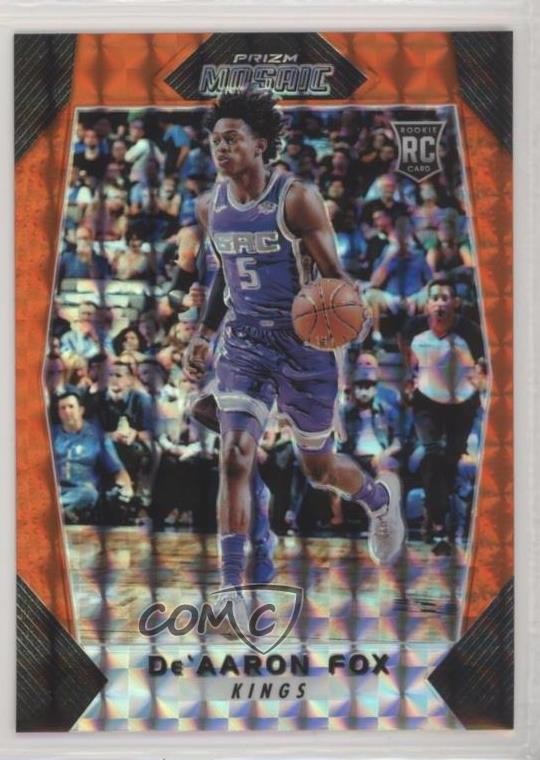 2017-18 Panini Prizm Mosaic Orange De'Aaron Fox #40 1s6