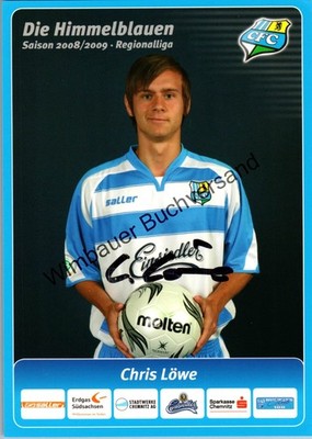 Original Autogramm Chris Löwe Chemnitzer FC /// Autograph signiert signed signee