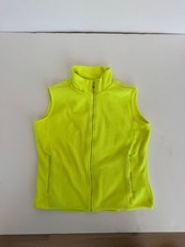 GAP Kids Neon Yellow Fleece Vest Size XXL Bright Lightweight Layer
