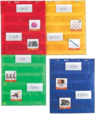 Learning Resources Magnetic Pocket Chart Squares ~ SET of 4 Pieces Sealed NEW