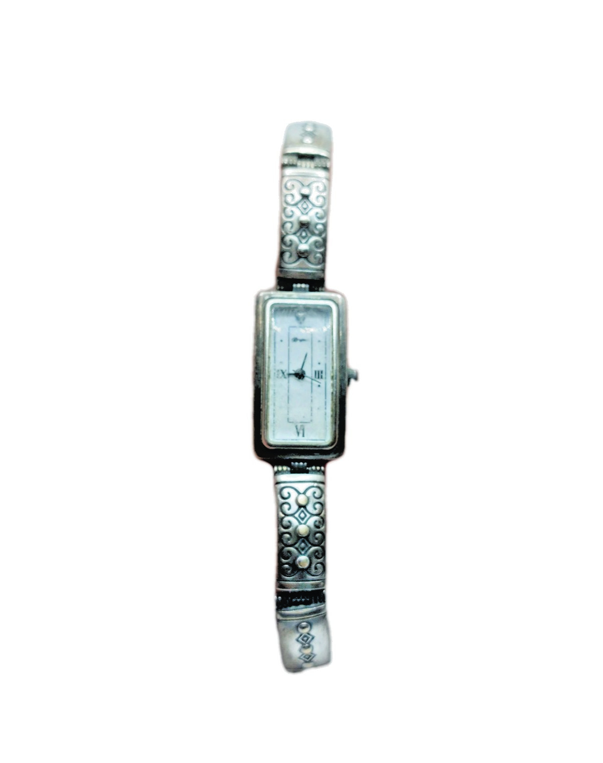 Brighton Aspen Quartz Watch Rectangular Silver To… - image 1