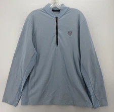Greyson Sweatshirt Men Large Blue Performance 1/4 Zip Golf Club Blade Collar