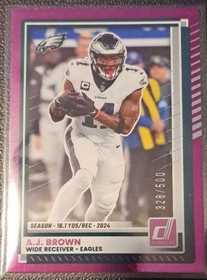2025 Panini Donruss - A.J. Brown #22 Season Stat Line /500