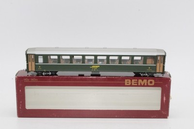 BEMO DC HOm 3250 112 Personenwagen B 2372  RhB grün in OVP--64--