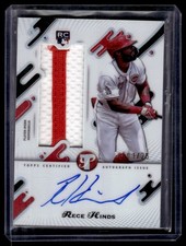 2025 Topps Pristine Rookie Jumbo Relic Auto Rece Hinds Cincinnati Reds #RJAR-RH