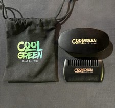 Beard Hair Wood Brush And Comb Set for Men's Beard Care Grooming