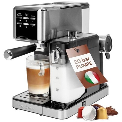 Profi Cook PC-ES-KA 1266 Espressomaschine Edelstahl mit automatischem