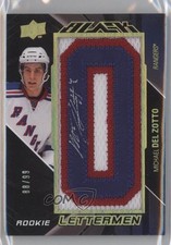 2009-10 Upper Deck UD Black Rookie Lettermen 88/99 Michael Del Zotto #84 0c3