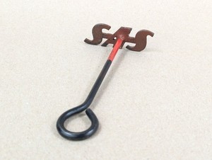 Vintage SAS Branding Iron Scandinavian Airlines Collectible Metal 7in Long Good