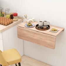 80x60cm Foldable Wall Mounted Desk Space Saving Drop Leaf Table