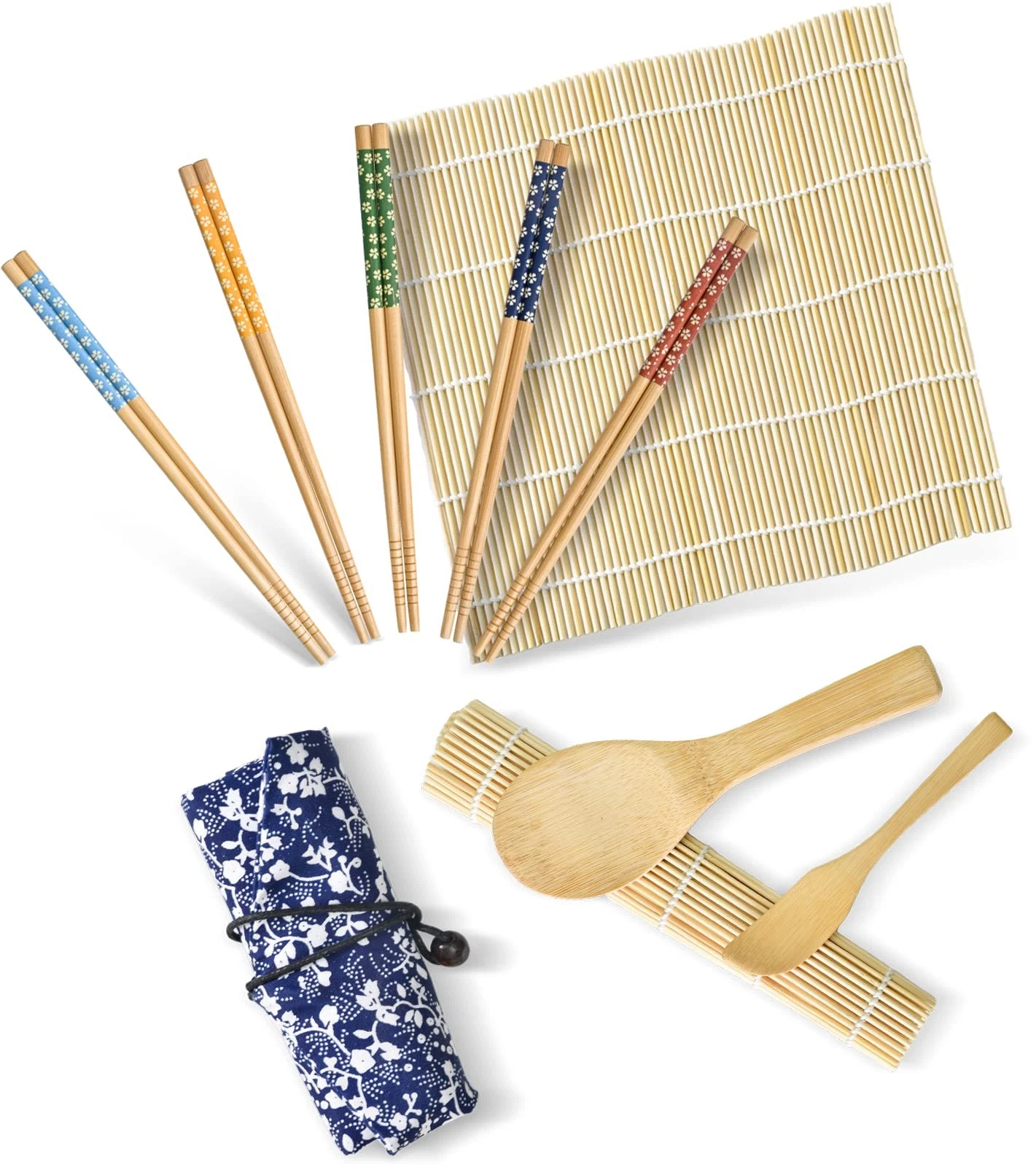 Sushi Making Kit, Sushi Making Kit for Beginners with 2 Sushi Rolling Mats, 5...
Opens in a new wind