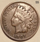 1907 Indian Head Penny Cent