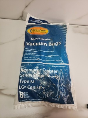8PK KENMORE M 51195 MAGIC BLUE LG PAPER VACUUM BAGS 203 *FAST FREE SHIPPING **