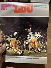 1970 LSU Tigers vs Mississippi State MSU Bulldogs College Football Program