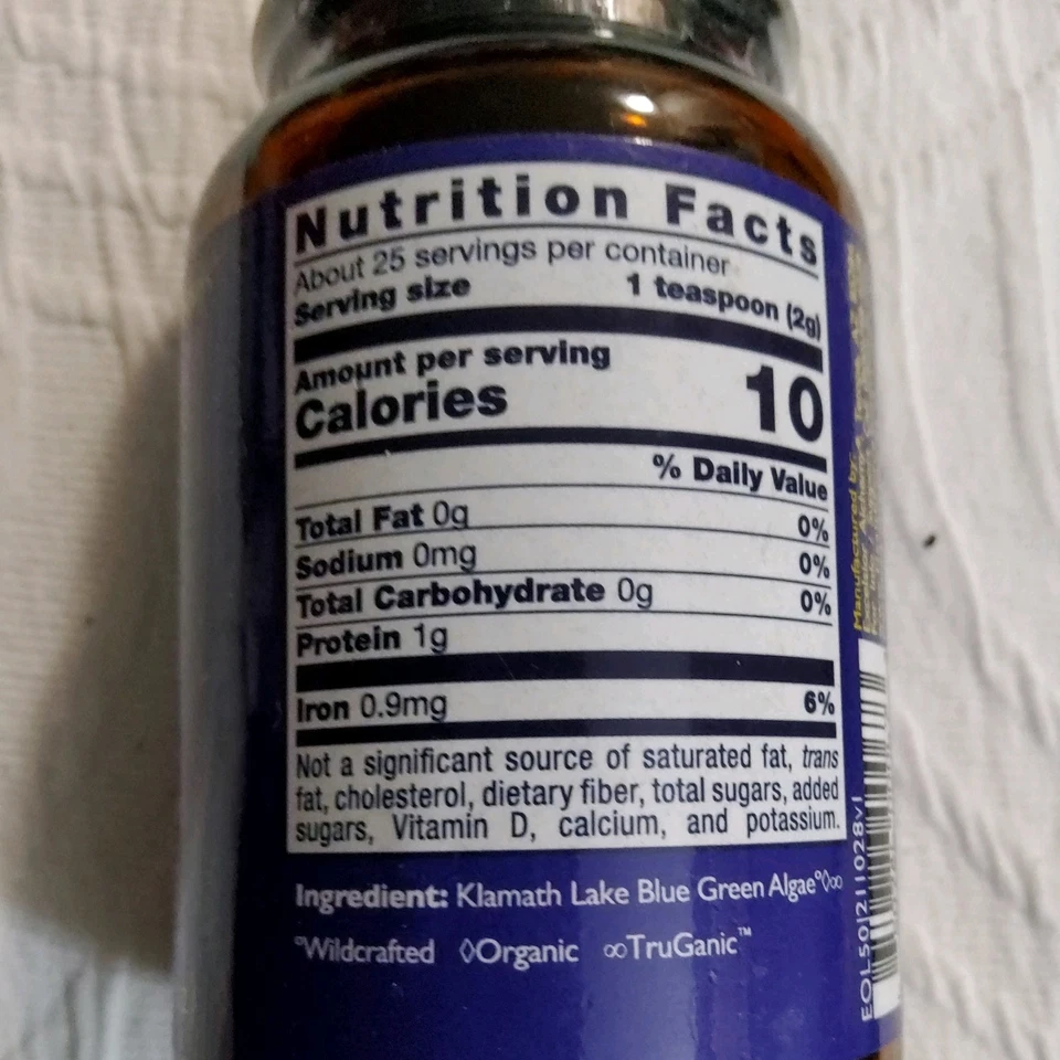🌞 HealthForce SuperFoods, Elixer of the Lake. Klamath Lake Blue Green Algae - Image 2 of 4