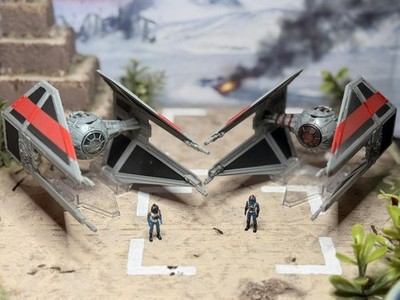 Custom Star Wars Micro Galaxy Squadron 7 Soontir Fel s Tie Interceptor