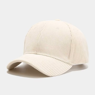 Corduroy Baseball Cap - Soft Adjustable Vintage Dad Hat Casual Streetwear