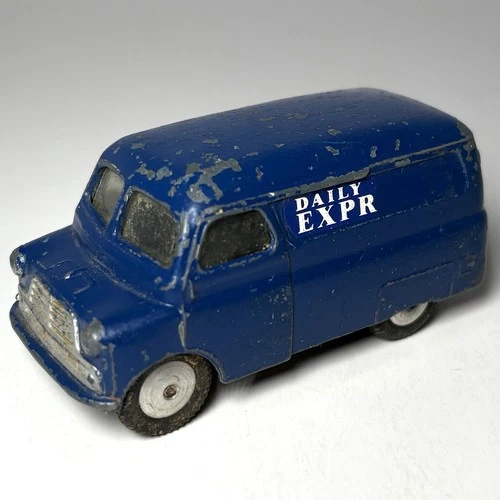 Vintage Corgi Toys Bedford Dormobile Daily Express Van Original Blue Diecast Car