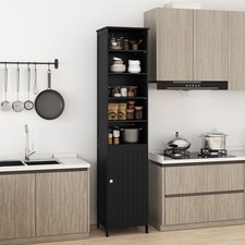 Bathroom Storage Cabinet Floor Storage Cabinet with Adjustable Shelves